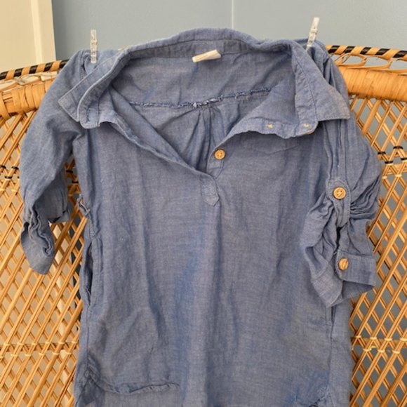 H&M Tunic Jean Shirt / Dress - Size 9 - 12 months - Picture 1 of 2